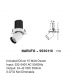 Spoturi tavan fals - Spot LED incastrabil tavan ajustabil NARUTO alb