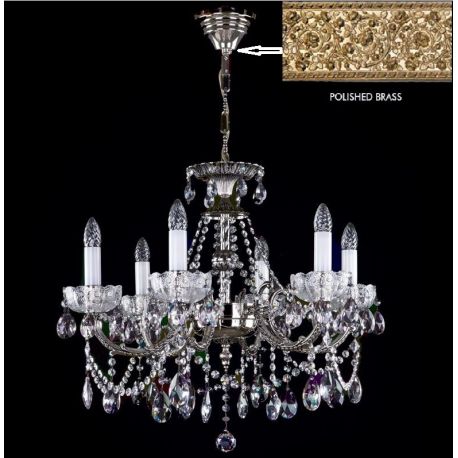 Lustre Cristal Bohemia - Candelabru Cristal Bohemia Exclusive 6 brate Chandelier CR