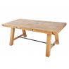 Masa design industrial din lemn de pin Finca 165cm, maro vintage