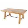 Masa design industrial din lemn de pin Finca 200cm, maro vintage