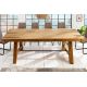 Mese dining - Masa design industrial din lemn de pin Finca 240cm, maro vintage