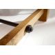 Mese dining - Masa design industrial din lemn de pin Finca 240cm, maro vintage