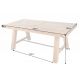 Mese dining - Masa design industrial din lemn de pin Finca 240cm, maro vintage