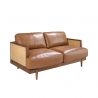 Canapea 2 locuri design elegant LUX Brown leather