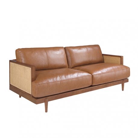 Canapele - Canapea 3 locuri design elegant LUX Brown leather