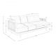 Canapele - Canapea 3 locuri design elegant LUX Brown leather