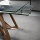 Mese extensibile - Masa extensibila deosebita design LUX Walnut-Glass 160-240x90cm