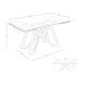 Mese extensibile - Masa extensibila deosebita design LUX Walnut-Glass 160-240x90cm