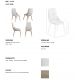Scaune - Scaun deosebit design LUX Light grey