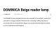 Aplice, corpuri de iluminat pentru pereti - Aplica de perete metal cu reader LED DOMINICA negru/bej