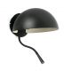 Aplice, corpuri de iluminat pentru pereti - Aplica de perete metal cu reader LED DOMINICA negru