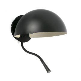 Aplice, corpuri de iluminat pentru pereti - Aplica de perete metal cu reader LED DOMINICA negru