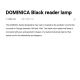 Aplice, corpuri de iluminat pentru pereti - Aplica de perete metal cu reader LED DOMINICA negru