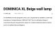 Aplice, corpuri de iluminat pentru pereti - Aplica de perete metal stil industrial DOMINICA XL negru/bej