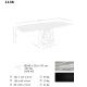 Mese dining - Masa deosebita design LUX Oval Barrel 240x110cm
