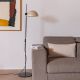 Lampadare - Lampadar/Lampa de podea metal stil industrial DOMINICA negru/bej