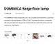Lampadare - Lampadar/Lampa de podea metal stil industrial DOMINICA negru/bej