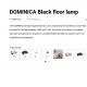Lampadare - Lampadar/Lampa de podea metal stil industrial DOMINICA negru