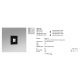Spoturi - Spot LED de exterior IP65 iluminat ambiental DART SQ Black