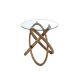 Masute Living - Masuta auxiliara design modern Walnut Round Corner