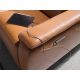 Canapele - Canapea 3 locuri eleganta, design LUX cu functia relax Cowhide brown leather