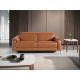 Canapele - Canapea 3 locuri eleganta, design LUX cu functia relax Cowhide brown leather