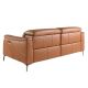 Canapele - Canapea 3 locuri eleganta, design LUX cu functia relax Cowhide brown leather