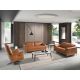 Canapele - Canapea 2 locuri eleganta, design LUX cu functia relax Cowhide brown leather