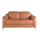 Canapele - Canapea 2 locuri eleganta, design LUX cu functia relax Cowhide brown leather