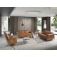 Fotolii - Fotoliu design LUX cu functia relax Cowhide brown leather