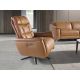 Fotolii - Fotoliu design LUX cu functia relax Cowhide brown leather