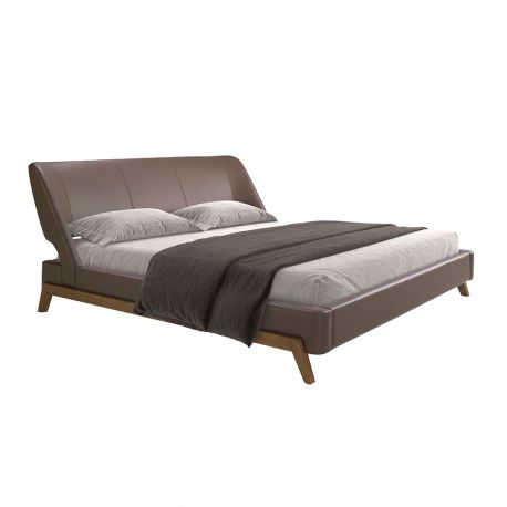Paturi - Pat dublu design LUX Brown 180x200cm