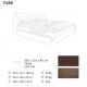 Paturi - Pat dublu design LUX Brown 180x200cm