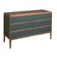 Comoda cu 3 sertare design LUX Dark green
