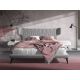 Paturi - Pat dublu tapitat design LUX Light grey 180x200cm