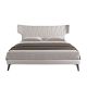 Paturi - Pat dublu tapitat design LUX Light grey 180x200cm