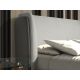 Paturi - Pat dublu tapitat design LUX Light grey 180x200cm