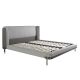 Paturi - Pat dublu tapitat design LUX Light grey 180x200cm