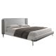 Paturi - Pat dublu tapitat design LUX Light grey 180x200cm