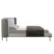 Paturi - Pat dublu tapitat design LUX Light grey 180x200cm
