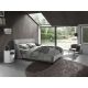 Paturi - Pat dublu tapitat design LUX Light grey 180x200cm