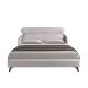 Paturi - Pat dublu tapitat design LUX Light grey 180x200cm