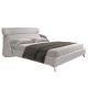 Paturi - Pat dublu tapitat design LUX Light grey 180x200cm