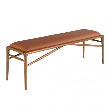 Banchete-Tabureti - Bancheta tapitata design LUX Brown 130x40cm