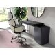 Scaune Birou cu role - Scaun de birou pivotant design modern Gris-White