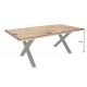 Mese dining - Masa design industrial Infinity Home 160cm, mango natur