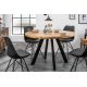 Mese dining - Masa rotunda design industrial Iron Craft mango natur, 120cm