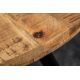 Mese dining - Masa rotunda design industrial Iron Craft mango natur, 120cm