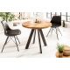 Mese dining - Masa rotunda, Masa bistro Iron Craft mango natur, 80cm