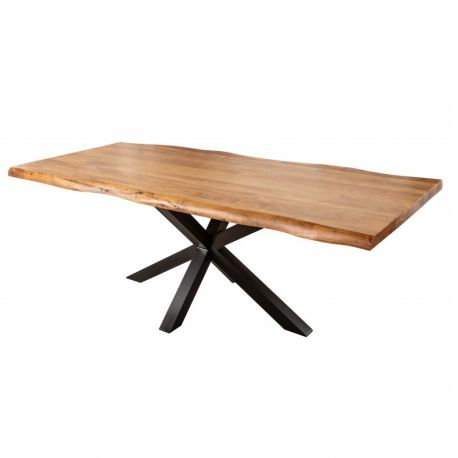 Mese dining - Masa design industrial Mammut Nature 220cm, salcam